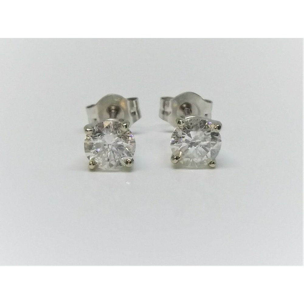 Natural Diamond Studs (.40 ctw in 14k White Gold)